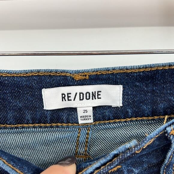 Re/Done Women's High Rise Skinny Jeans - Dark Rinse - 25 - New with tags - Picture 4 of 10